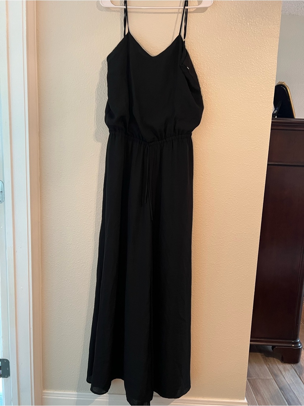 Show Me Your MuMu Black Maxi Spaghetti-Strap Jumpsuit